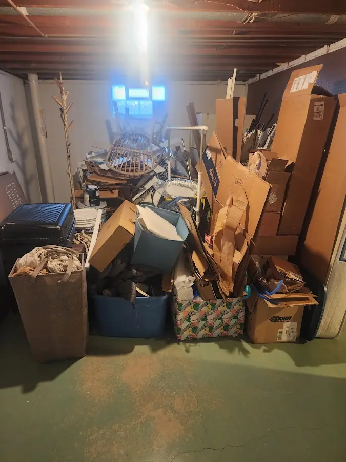 Roll-off dumpster container at job site for Construction Dumpster Rental in Deer Park